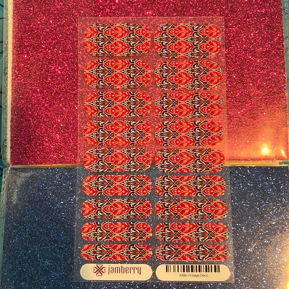 🔴2/$6 Jamberry vintage deco nail wraps